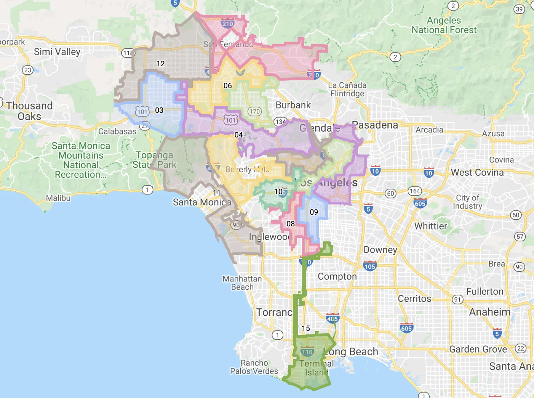 Los Angeles Map