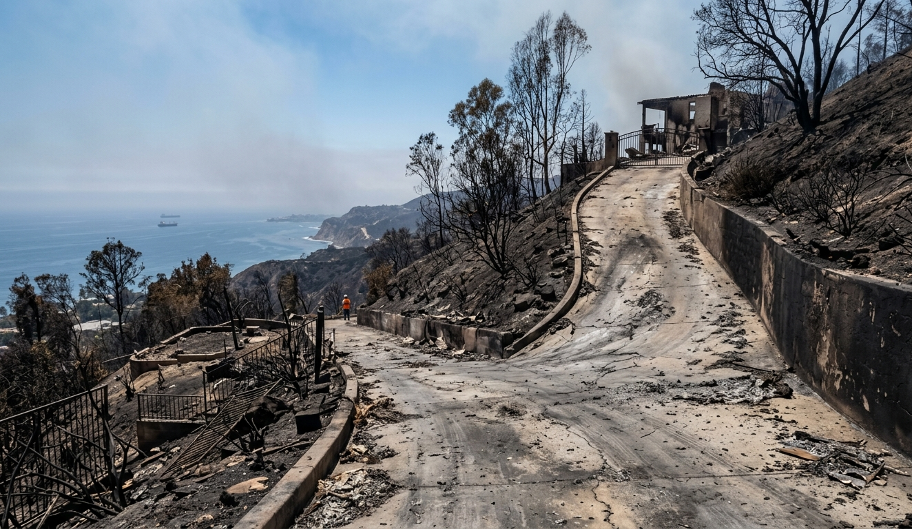 Sidewalk Repair Pacific Palisades - Wildfire Damage Driveway Ramp