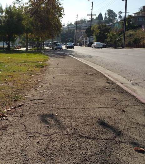 Echo Park curb and gutter and new driveway approach sidewalk repair