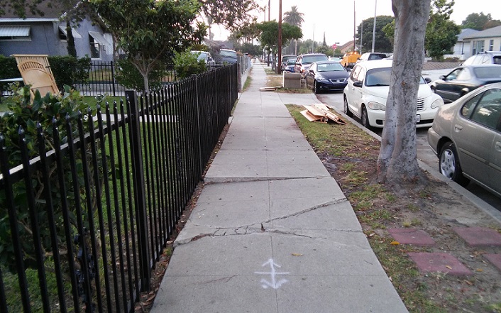 Torrance curb ramp apron approach sidewalk repair